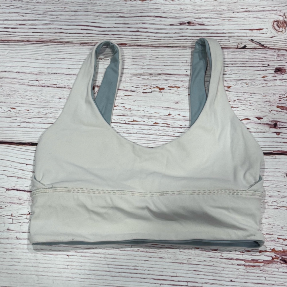 Lululemon Align Reversible Bra in Silver Blue / White Opal Sz 4 - Picture 11 of 14